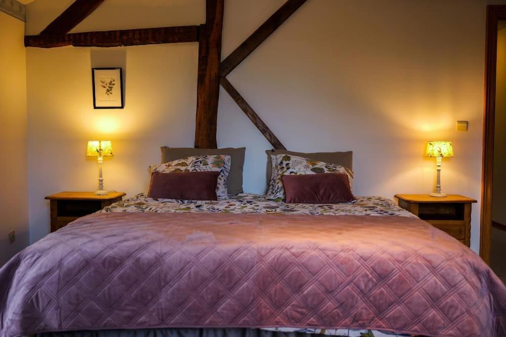 Gite La Dame Au Lit Gite A La Ferme Momignies エクステリア 写真